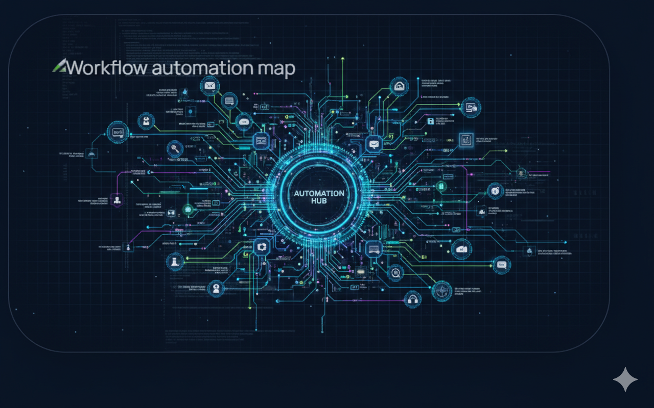 Workflow automation map